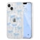 UEEBAI Magnetic for iPhone 14 Case iPhone 13 Case Bow Case Compatible with MagSafe Wireless Slim Clear Ribbon Phone Cover AntiYellowing Shockproof Protective Cover for Women Girl Baby Blue
