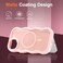 UEEBAI Magnetic for iPhone 14 Plus Case iPhone 15 Plus Case Compatible with MagSafe 2025 Transparent Wave Frame Design Case Soft Edge Cover Cute Clear Matte Shockproof Protective Phone Cover Pink