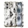 UEEBAI Ripple Case for iPhone 16 Plus Cute Silver Cover Wave Shape for iPhone Case Pretty Aesthetic 3D Phone Cover Water Ripple Shell 3D Chrome Design for Women and Girl Silver