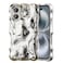 UEEBAI Ripple Case for iPhone 16 Plus Cute Silver Cover Wave Shape for iPhone Case Pretty Aesthetic 3D Phone Cover Water Ripple Shell 3D Chrome Design for Women and Girl Silver