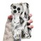 UEEBAI Ripple Case for iPhone 16 Pro Max Cute Silver Cover Wave Shape for iPhone Case Pretty Aesthetic 3D Phone Cover Water Ripple Shell 3D Chrome Design for Women and Girl Silver