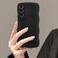 UEEBAI Wave Frame Silicon Case for Samsung Galaxy A16 4G5G Phone Case Cute Wave Frame Slim Fit Shockproof Phone Bumper Cover Soft Pretty Curly Girly Cover for Galaxy A16 4G5G Black