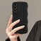 UEEBAI Wave Frame Silicon Case for Samsung Galaxy A16 4G5G Phone Case Cute Wave Frame Slim Fit Shockproof Phone Bumper Cover Soft Pretty Curly Girly Cover for Galaxy A16 4G5G Black