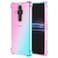 Ueokeird for Sony Xperia ProI 5G XQBE42 Case Clear Cute Gradient Phone Case Slim Anti Scratch Flexible TPU Cover Shockproof Protective Case for Sony Xperia ProI PinkGreen