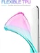 Ueokeird for Sony Xperia ProI 5G XQBE42 Case Clear Cute Gradient Phone Case Slim Anti Scratch Flexible TPU Cover Shockproof Protective Case for Sony Xperia ProI PinkGreen