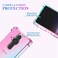 Ueokeird for Sony Xperia ProI 5G XQBE42 Case Clear Cute Gradient Phone Case Slim Anti Scratch Flexible TPU Cover Shockproof Protective Case for Sony Xperia ProI PinkGreen