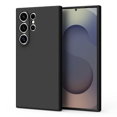 Vanjua Case for Samsung Galaxy S25 Ultra Only Stylish Liquid Silicone Slim FullBody Protective Cover Compatible with Samsung Galaxy S25 Ultra 5G Phone Case Black