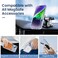 VEGO for iPhone 13 iPhone 14 Case with Builtin Magnets Crystal Clear Hard PC Back Soft TPU Frame Slim Cover Clear