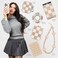 VELVET CAVIAR Checkered Phone Case for iPhone 16 Plus for Women Compatible with MagSafe 10ft Drop Tested Girly Cute Protective Designer Cover Nude Neutral Aesthetic