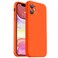 Vooii Compatible with iPhone 11 Case Upgraded Liquid Silicone with Flat Edges Camera Protection Soft AntiScratch Microfiber Lining Phone Case for iPhone 11 61 inch Neon Orange