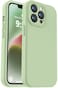 Vooii Compatible with iPhone 13 Pro Case Liquid Silicone Upgrade Camera Protection Soft AntiScratch Microfiber Lining Shockproof Phone Case for iPhone 13 Pro 61 inch Matcha