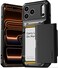 VRS DESIGN Damda Glide Pro Card Holder Case for iPhone 17 Pro Max 2025 Sturdy Semi Auto Card Slot Wallet 4 Cards Case Designed for iPhone 17 Pro Max 2025 Matte Black