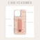 Walli Cases for iPhone 16 Pro Max Case Aesthetic Wallet Phone Case Card Holder Securely Holds up to 2 Cards Cute Trendy Phone Cover for Women fits iPhone 16 Pro Max with Kickstand Finger Strap