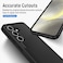 Warsia for Samsung Galaxy S25 Case with HD Screen Protector Dual Layer Military Grade Drop Tested Heavy Duty Rugged Shockproof NonSlip Outdoor Protective Cover Black