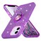 Wisdompro Case for iPhone 12 for iPhone 12 Pro Cute Glitter Bling Sparkle Protective Case with Ring Kickstand Women Girls Phone Case for 61 Inch Apple iPhone 12 and iPhone 12 Pro Purple