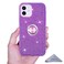 Wisdompro Case for iPhone 12 for iPhone 12 Pro Cute Glitter Bling Sparkle Protective Case with Ring Kickstand Women Girls Phone Case for 61 Inch Apple iPhone 12 and iPhone 12 Pro Purple