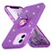 Wisdompro Case for iPhone 12 for iPhone 12 Pro Cute Glitter Bling Sparkle Protective Case with Ring Kickstand Women Girls Phone Case for 61 Inch Apple iPhone 12 and iPhone 12 Pro Purple