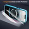 WRJ Case for iPhone 16e with Screen Protector Magnetic Translucent Phone Case for Women Men Compatible with Magsafe Slim AntiFingerprints Shockproof Protective CoverLight Blue