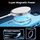 WRJ Case for iPhone 16e with Screen Protector Magnetic Translucent Phone Case for Women Men Compatible with Magsafe Slim AntiFingerprints Shockproof Protective CoverLight Blue