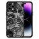 XIZYO Case for iPhone 14 Pro Max 67 Inch Slim Rose Pattern Floral Print Design Girls Women Translucent Matte TPU Bumper Shockproof Protective Cover Black