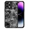 XIZYO Case for iPhone 14 Pro Max 67 Inch Slim Rose Pattern Floral Print Design Girls Women Translucent Matte TPU Bumper Shockproof Protective Cover Black