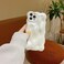 XIZYO for iPhone 14 Pro Max Case 67 Inch Cute Wave Pattern Aesthetic Phone Case 3D Curly Wavy Shape Plating Glitter Bling for Women Girls Soft Bumper Silicone Shockproof Case Pearl White
