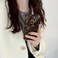 XQAGU Cute Phone Case for iPhone 13 Case Amber Leopard Full Camera Protective Slim Shockproof Aesthetic Phone CaseBrown Leopard