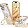 XYZ for iPhone 16 Pro Max Case with Stand Phone Case with Double Ring Kickstand Women Girls Cute LoveHeart Luxury Bling Protective Case Heart for iPhone 16 Pro Max 67 inch Gold