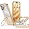 XYZ for iPhone 16 Pro Max Case with Stand Phone Case with Double Ring Kickstand Women Girls Cute LoveHeart Luxury Bling Protective Case Heart for iPhone 16 Pro Max 67 inch Gold