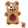Yatchen Bear Case Compatible with iPhone 14 Pro MaxKawaii Phone Cases Cute 3D Cartoon Teddy Bear with Keychain Women Girls Soft Silicone Shockproof Cover for iPhone 14 Pro Max