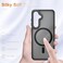 YENAPOON for Samsung Galaxy S25 Plus Case Matte Magnetic Phone Case with 1 Screen Protector Support for Magsafe Translucent Frosted Shockproof Protective Cover for Samsung Galaxy S25 Plus Black