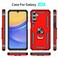 Yiakeng for Samsung Galaxy A15 5G Case Samsung A15 5G Case with HD Screen Protector Military Grade Protective Cases with Ring for Samsung A15 5GRed