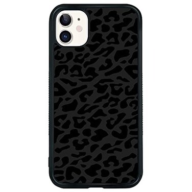 Yiedmqia Black Leopard Pattern Case for iPhone 12 12 Pro Cute Black Cheetah Print TPU Silicone Protective Case Compatible for iPhone 12 61Blaleo