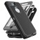 YmhxcY iPhone 8 Plus Case iPhone 7 Plus Case with Builtin Screen Protector Drop Proof 3Layer Durable CoverShockproof Armor Black and Grey