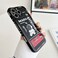 Yonds Queen iPhone 7 Plus 8 Plus Cute Case Cool Cartoon Astronaut Space Rocket Design Stylish Bumper Soft TPU Rubber Protective AntiSlip Shockproof Case Black