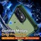 Yriklso for iPhone 12 Phone Case Shockproof for iPhone 12 Pro Case Military Grade Drop Protection Protective Hard Back Slim Translucent Frosted Green