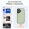 Yriklso for iPhone 16 Phone Case Shockproof for iPhone 16 Case Military Grade Drop Protection Protective Hard Back Slim Translucent Case for iPhone 1661 Matte Green