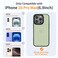 Yriklso for iPhone 16 Pro Max Phone Case Shockproof for iPhone 16 Pro Max Case Military Grade Drop Protection Protective Hard Back Slim Translucent CoverMatte Green