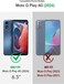 YZB Magnetic for Motorola Moto GPlay2024 Case Black Compatible with MagSafe Translucent Matte ScratchResistant Back MilitaryGrade Protection Shockproof Slim Phone Cover