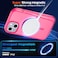 zapica Magnetic for iPhone 15 Case iPhone 14 Case Compatible with MagSafe Military Grade Drop Protection Translucent Matte Shockproof AntiScratch Phone Cover Hot Pink