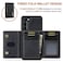 ZCDAYE Wallet Case for Samsung Galaxy S25 Case Leather Removable Magnetic Card Holder Phone Cover Case for Samsung S25 62 inch Black