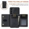ZCDAYE Wallet Case for Samsung Galaxy S25 Case Leather Removable Magnetic Card Holder Phone Cover Case for Samsung S25 62 inch Black