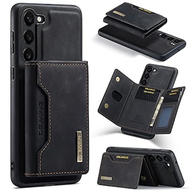 ZCDAYE Wallet Case for Samsung Galaxy S25 Case Leather Removable Magnetic Card Holder Phone Cover Case for Samsung S25 62 inch Black