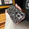 ZONRW for iPhone 15 Pro Max Case MagneticSoft Cute Luxury Leopard Cheetah Pattern Plating Glitter Bling Phone Case Compatible with MagSafe Clear Shockproof Back Cover for Women Girl 67Black