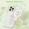ZTOFERA for iPhone 16 Pro Max Magnetic Case Compatible with MagsafeAesthetic Floral Pattern Design Cute for Girl WomenAntiDrop Protective Hard Phone Cover for iPhone 16 Pro MaxPink Flower
