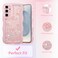ZTOFERA for Samsung Galaxy S25 Plus Case Wavy EdgeGlitter Star Bow Pattern Phone Case Cute for Girl Women Soft TPU Shockproof Full Protection Clear Phone Cover for Samsung S25 PlusPink Bow