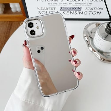 ZTOFERA Mirror Case for iPhone 11 Mirror for Girls Women Makeup Cute Glossy Hard BackClear Soft TPU Bumper Slim Fit AntiDrop Shockproof Protective Case for iPhone 11