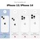 ZTOFERA Mirror Case for iPhone 1314 Mirror for Girls Women Makeup Cute Glossy Hard Back Raised Edge Phone Bumper AntiDrop Shockproof Protective Case for iPhone 1314 Clear