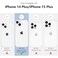 ZTOFERA Mirror Case for iPhone 14 Plus15 Plus Mirror for Girls Women MakeupCute Glossy Hard Back Raised Edge Phone Bumper AntiDrop Shockproof Protective Case for iPhone 1415 PlusClear