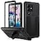Lunivop Compatible with Samsung Galaxy S23 Ultra Case Metal Hard Phone Case para with Screen Protector and Lens Protector Heavy Duty Military Grade Dustproof Note The Fingerprints Dont Work Black